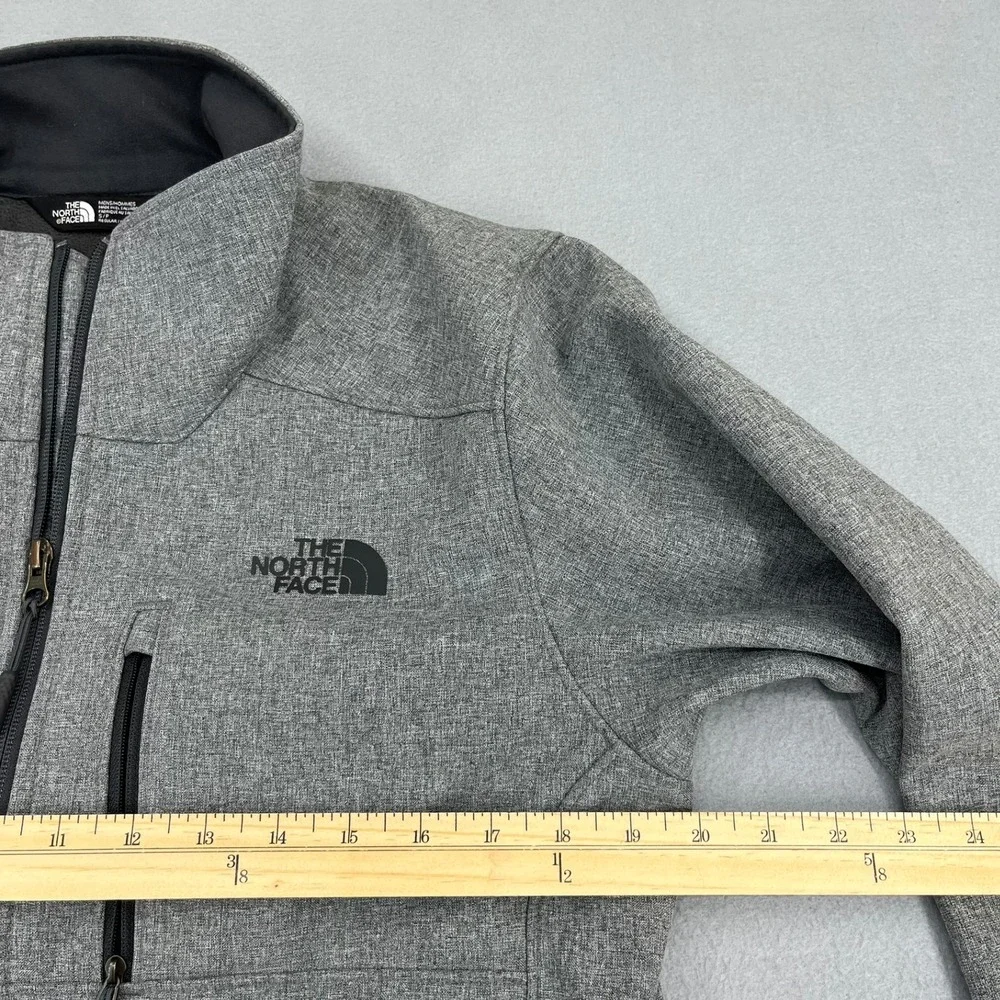 The North Face Mens Windwall Softshell Jacket Grey Heather Full‎ Zip Small